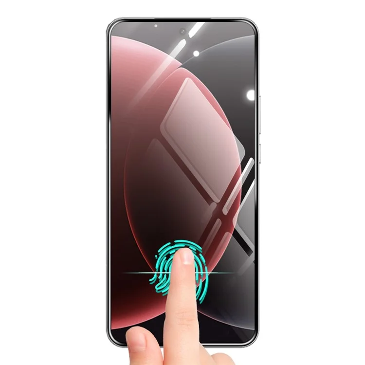 RURIHAI Für Xiaomi 15 Ultra Displayschutz Vollkleber 3D Gebogene Vollbild-Schutzfolie (Unterstützt Entsperrung per Fingerabdruck)