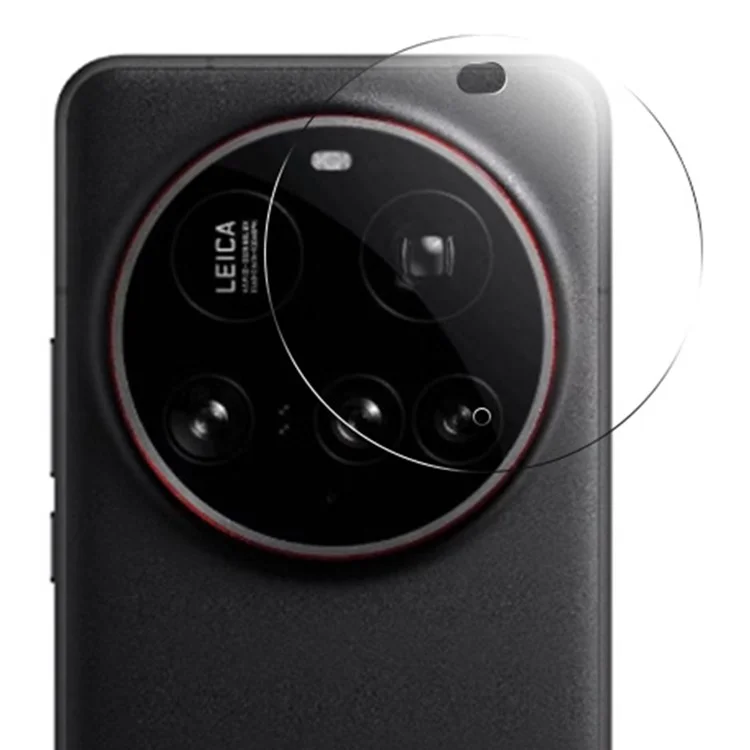 RURIHAI Pour Xiaomi 15 Ultra Protection d'objectif de caméra Film de verre alumino-silicieux 3D transparent