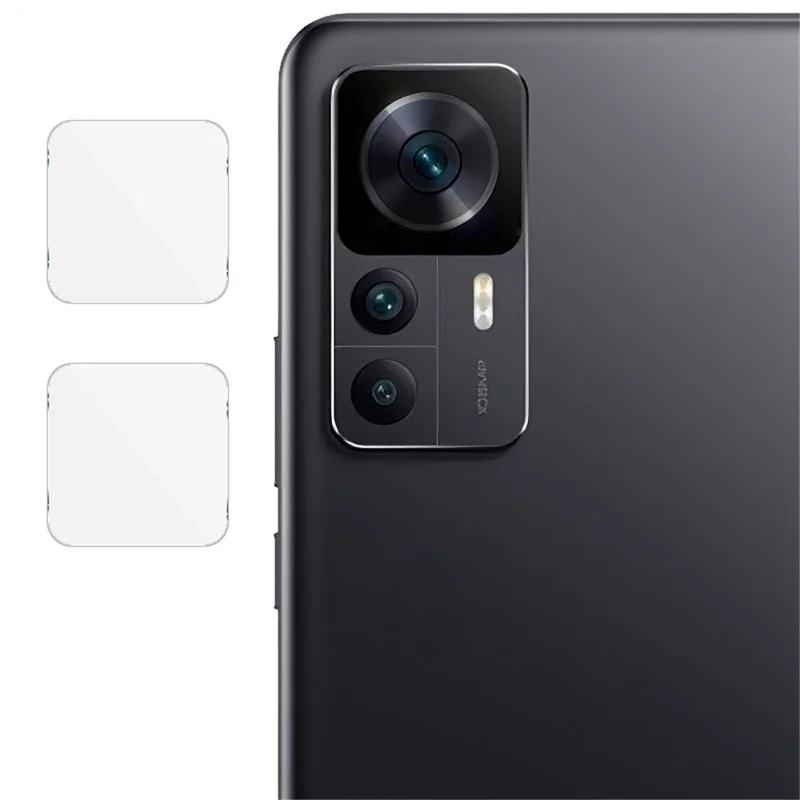 IMAK 2Pcs / Set Camera Lens Protector for Xiaomi Redmi K50 Ultra 5G / 12T 5G, Anti-Scratch HD Tempered Glass Back Camera Lens Film