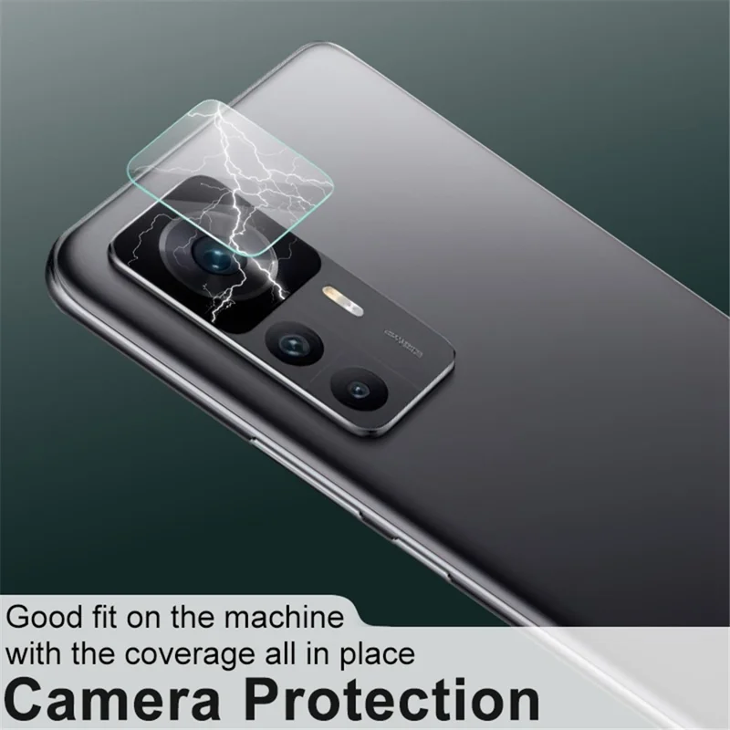 IMAK 2Pcs / Set Camera Lens Protector for Xiaomi Redmi K50 Ultra 5G / 12T 5G, Anti-Scratch HD Tempered Glass Back Camera Lens Film