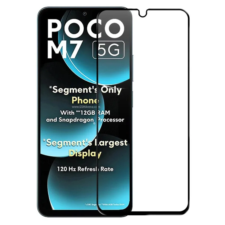 RURIHAI For Xiaomi Poco M7 5G Screen Protector Secondary Hardening High Aluminium-Silicon Glass Film