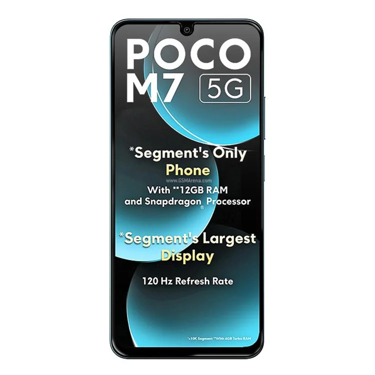 RURIHAI 10Pcs For Xiaomi Poco M7 5G High Aluminium-Silicon Glass Film 0.26mm 2.5D Screen Protector