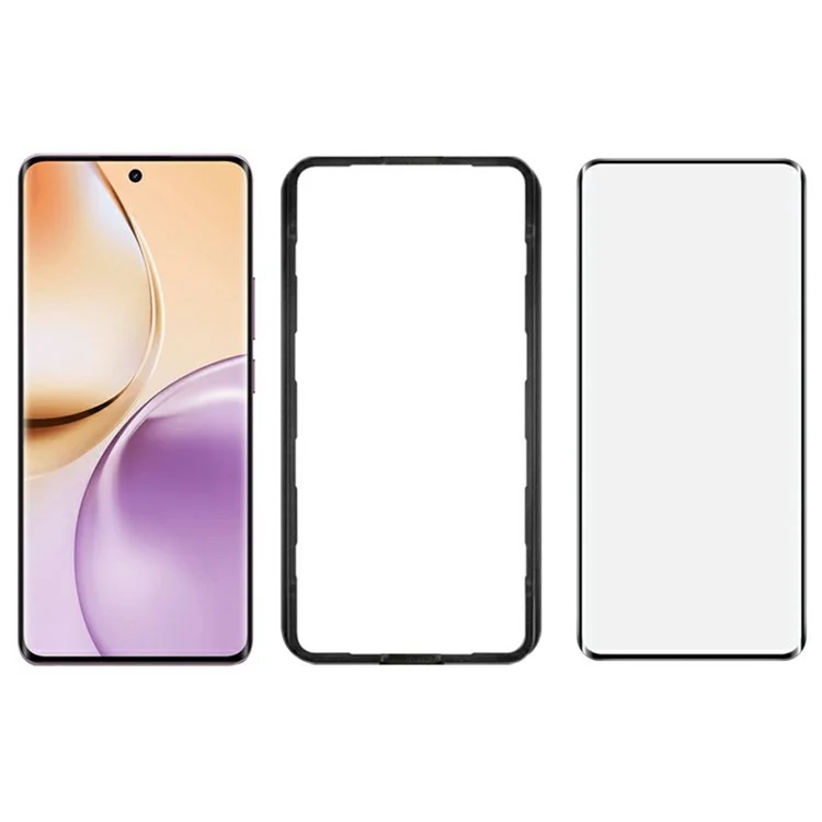 IMAK For Realme 14 Pro 5G Screen Protector Full Glue 3D Curved Tempered Glass Film with Positioning Frame