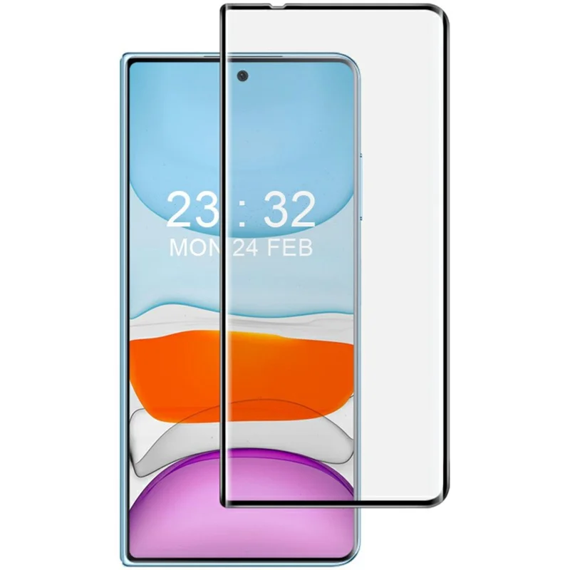 IMAK voor Honor Magic Vs2 5G Screenprotector Volledige Lijm 3D Gewelfd Gehard Glas met Positieframe
