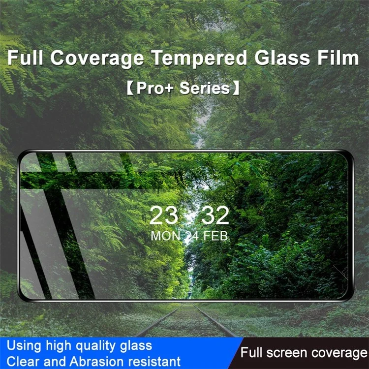 Imak Pro+ Series Для Xiaomi 12t 5g / 12T Pro 5G HD Full Locke Screen Protector Anti-fingerprint HD Full Glue Tremed Glass Film