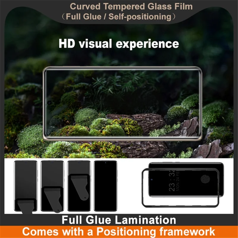 IMAK For Huawei Mate X6 Screen Protector Full Glue 3D Curved Tempered Glass Film with Positioning Frame