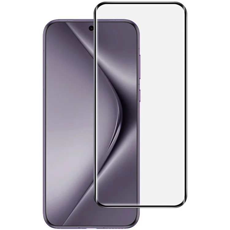 Protetor de Tela IMAK para Huawei Pura 70 Pro / Pura 70 Pro+ / Pura 70 Ultra Película de Vidro Temperado 3D Curvado com Moldura de Posicionamento, Cola Completa