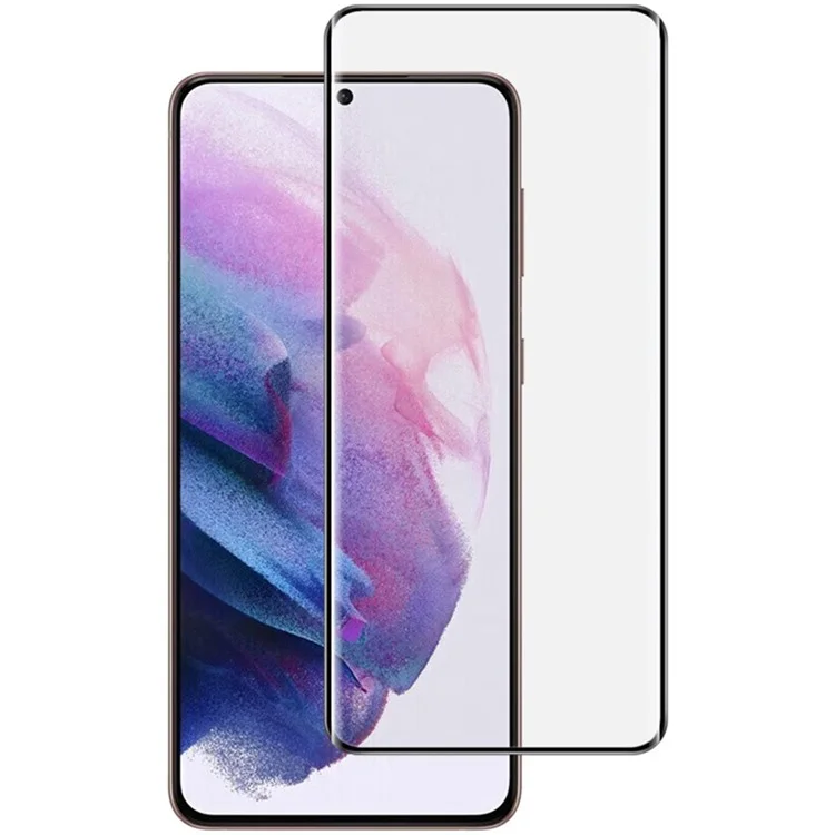 IMAK Für Samsung Galaxy S21 Ultra 5G Bildschirmschutz Vollverklebter 3D-gebogener Gehärteter Glasfilm mit Positionierungsrahmen