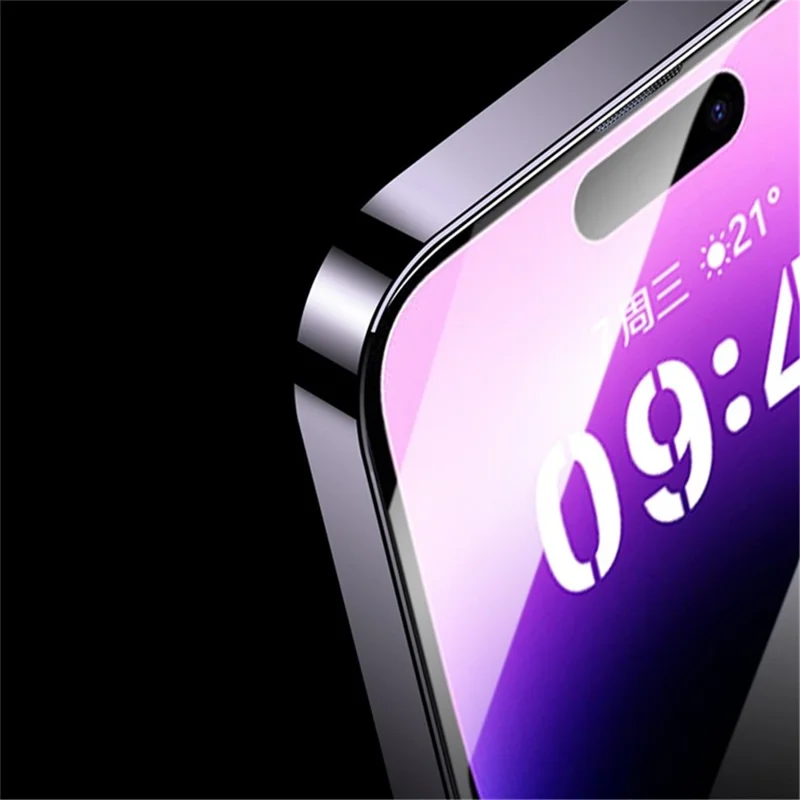 For iPhone 16 Pro Screen Protector Automatic Dust Removal Tempered Glass HD Clear Film with Automatic Alignment Tool