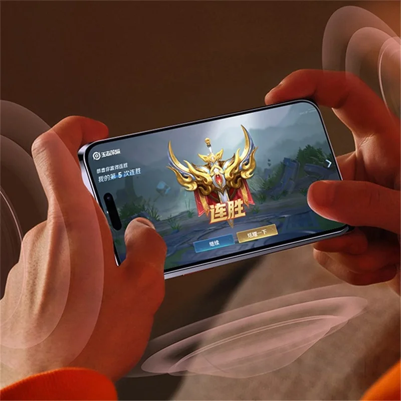 For iPhone 16 Pro Max Screen Protector Automatic Dust Removal Tempered Glass HD Clear Film with Automatic Alignment Tool