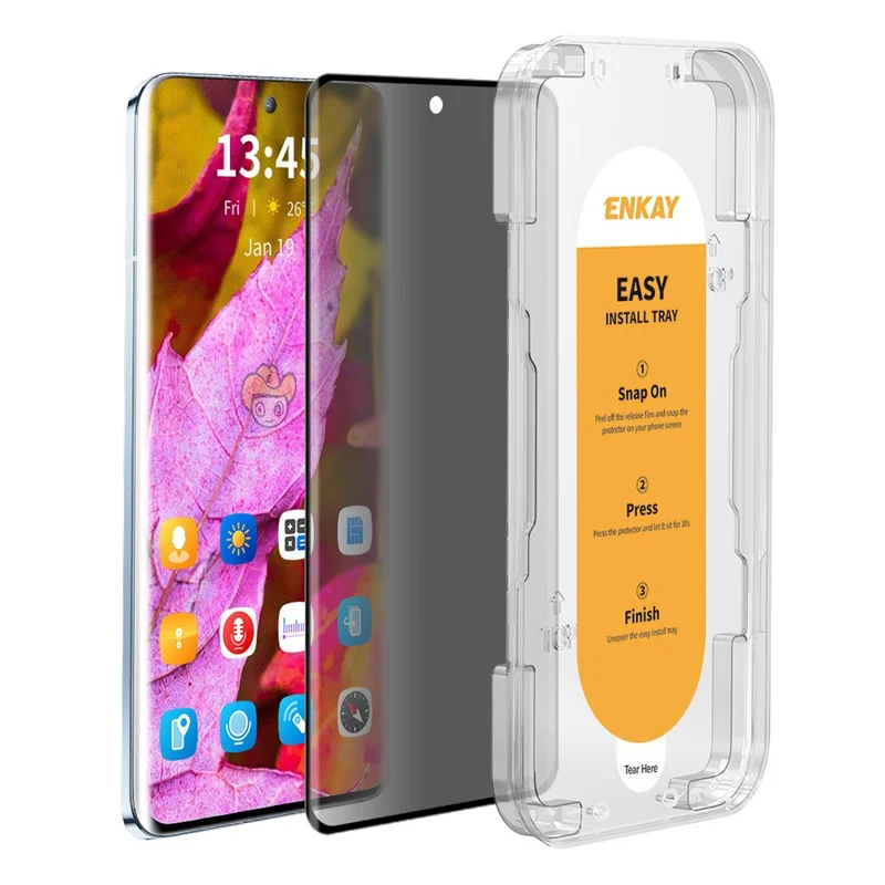 ENKAY HAT PRINCE Protector de pantalla de privacidad para Huawei Pura 70 Ultra / 70 Pro / 70 Pro+ Película de pantalla curva 3D con herramienta de instalación