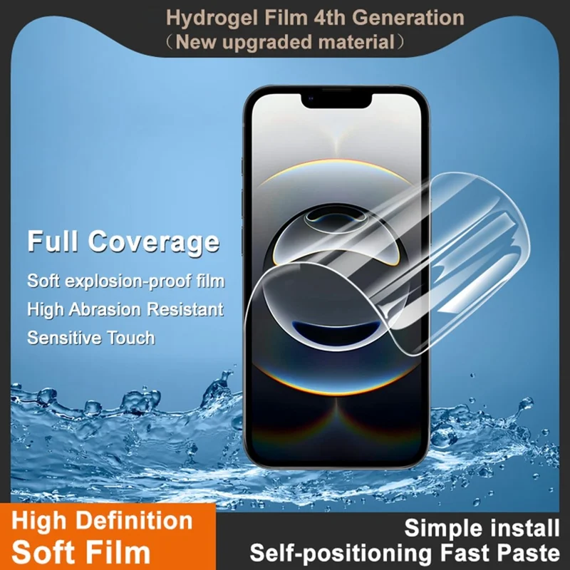 IMAK Hydrogel Film 4th Gen for iPhone 16e Full Screen Protector Ultra Clear Soft TPU Film