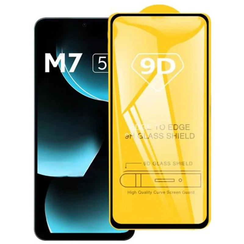 For Xiaomi Poco M7 5G Screen Protector 9D Side Glue Full Covering Tempered Glass Film