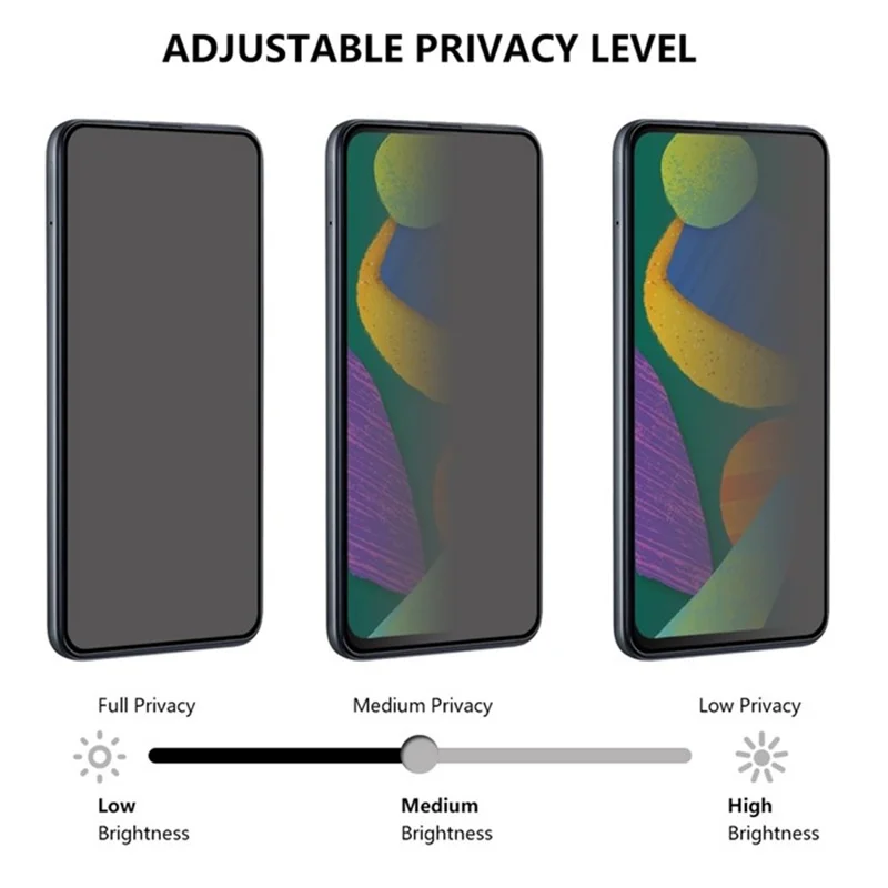 RURIHAI For iPhone 17e / 16e Anti-Spy Full Screen Protector High Aluminum-Silicon Glass