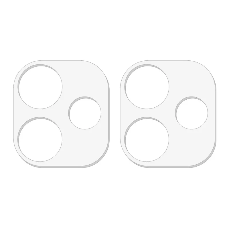 2Pcs For Oppo A5 Pro 4G (Global) / 5G (Global) / A5 Energy 5G (China) Camera Lens Protector 3D Arc Edge Anti-Scratch Tempered Glass Lens Film