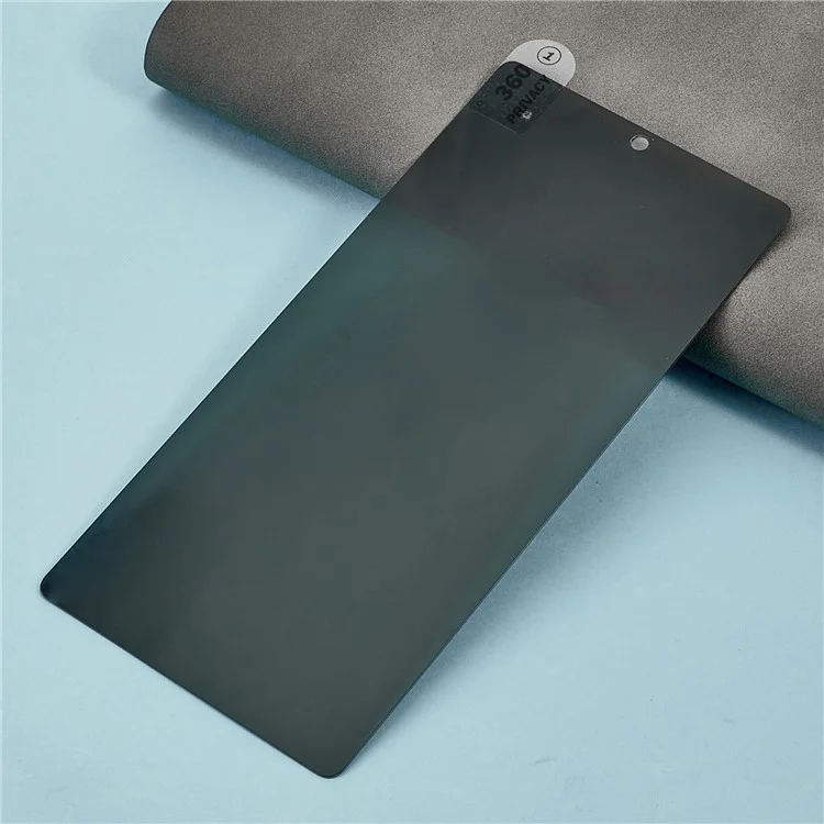 Für Samsung Galaxy S24 Ultra Datenschutzbildschirmschutz 360° Anti-Spionage Ultra Dünne gehärtete Glasfolie (Fingerabdruckentriegelung)
