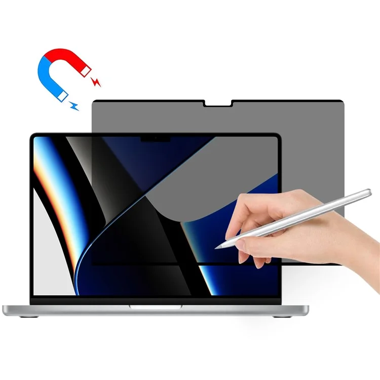 Защитная пленка Paperlike для MacBook Pro 14 дюймов (2024) A3401 A3112 A3185 M4 / (2023) A2779 A2918 A2992 M3 / (2021) A2442 магнитная ПЭТ-пленка с защитой от посторонних глаз