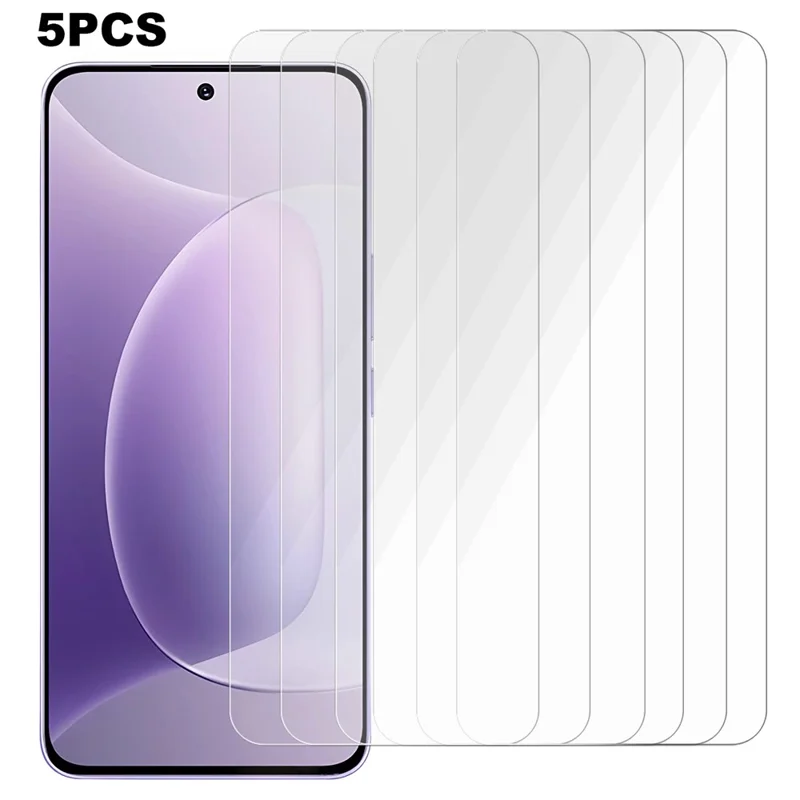 5 Stück Displayschutz für Honor 400 Lite / 400 - 0,3mm 2,5D Hartglas Schutzfolie Klar