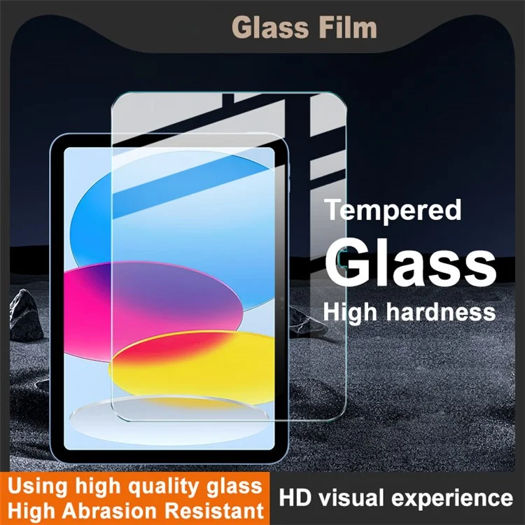 IMAK H Serie Displayschutzfolie aus Hartglas für iPad (2025) / 10,9 (2022) – Splittergeschützte Schutzfolie
