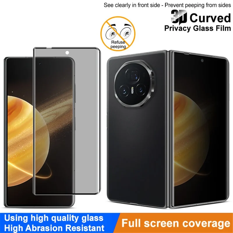 IMAK For Honor Magic V3 5G / Magic Vs3 5G Anti Spy Screen Protector Full Cover Tempered Glass Film