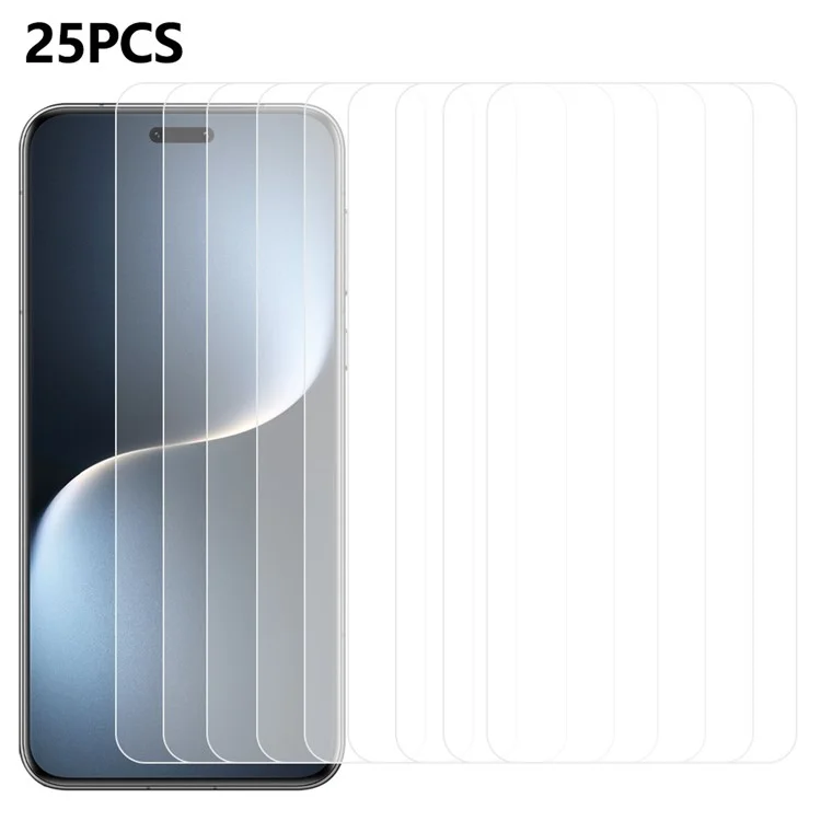 25 Stück für Honor Magic7 5G gehärtetes Glas Hochauflösender Bildschirmschutzfilm