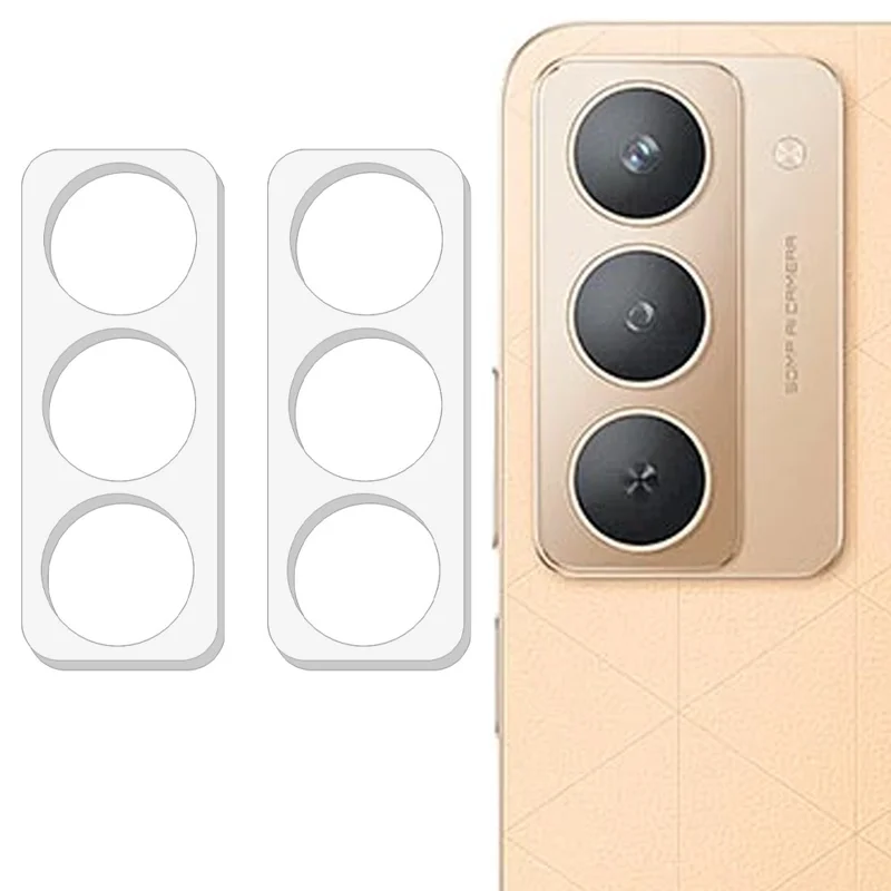 2Pcs For Realme P3x 5G Camera Lens Protector 3D Arc Edge Anti-Scratch Tempered Glass Lens Film