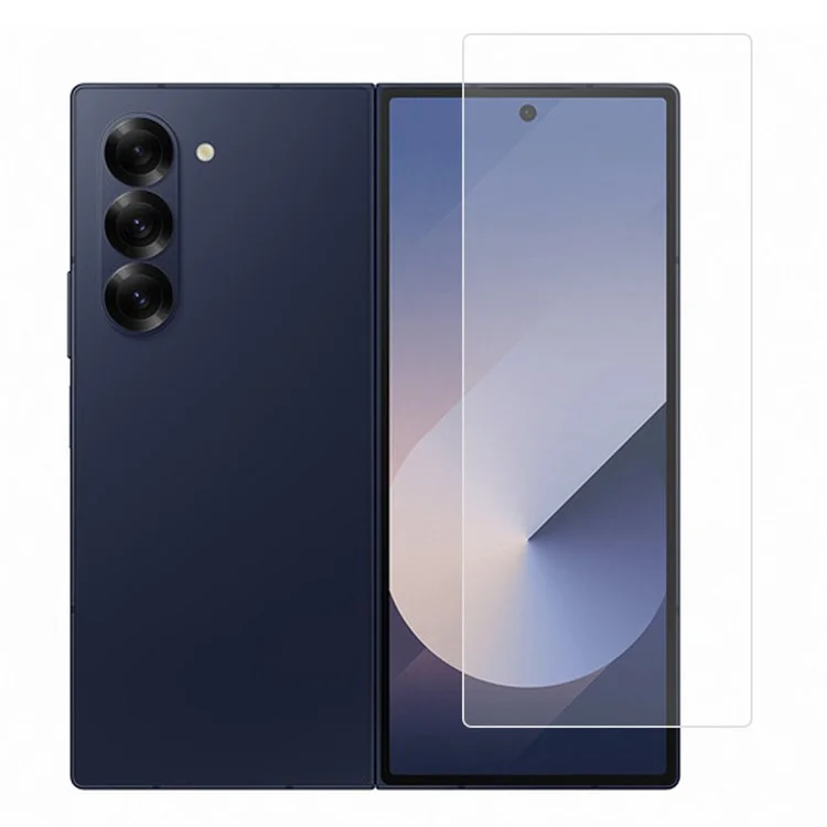 AMORUS Para Samsung Galaxy Z Fold7 5G Protetor de Tela Frontal Vidro de Alumínio-Silício 2,5D com Borda Curvada 9H