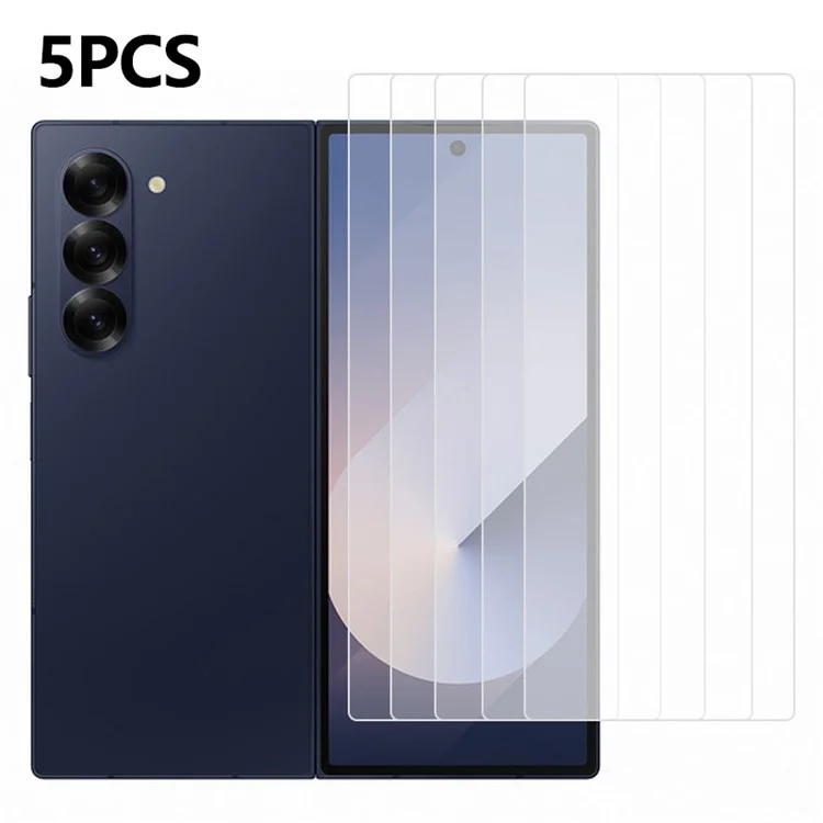 5x Displayschutz für Samsung Galaxy Z Fold7 5G Vorderes Displayschutzglas 0,3mm 2,5D Gehärtetes Glas Klare Schutzfolie