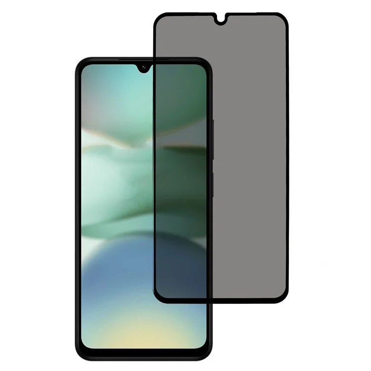 For Xiaomi Redmi A5 4G (171.7mm) / Poco C71 4G Anti-Peep Full Covering Screen Protector Silk Printing Tempered Glass Film