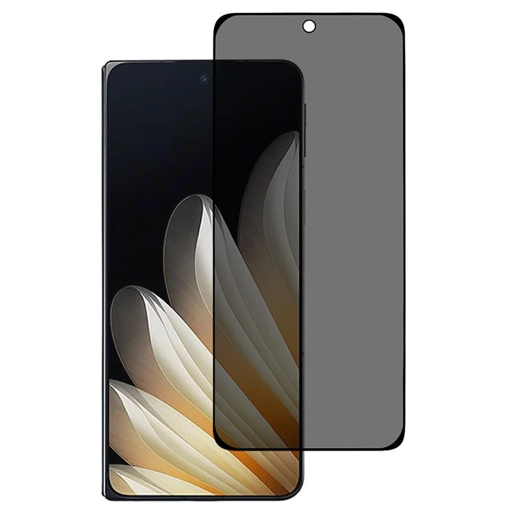 Pour Oppo Find N5 5G Anti-Peep Full Covering Front Screen Protector Silk Printing Tempered Glass Film