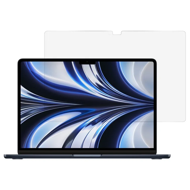 Protecteur d'écran pour MacBook Air 13 pouces (2025) (M4) A3240 / (2024) (M3) A3113 / (2022) (M2) A2681, Film en verre trempé à bord droit de 0,3 mm