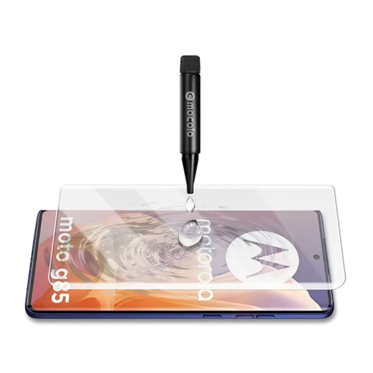 AMORUS Para Motorola Moto G85 5G Protector de Pantalla de Vidrio Templado con Líquido UV
