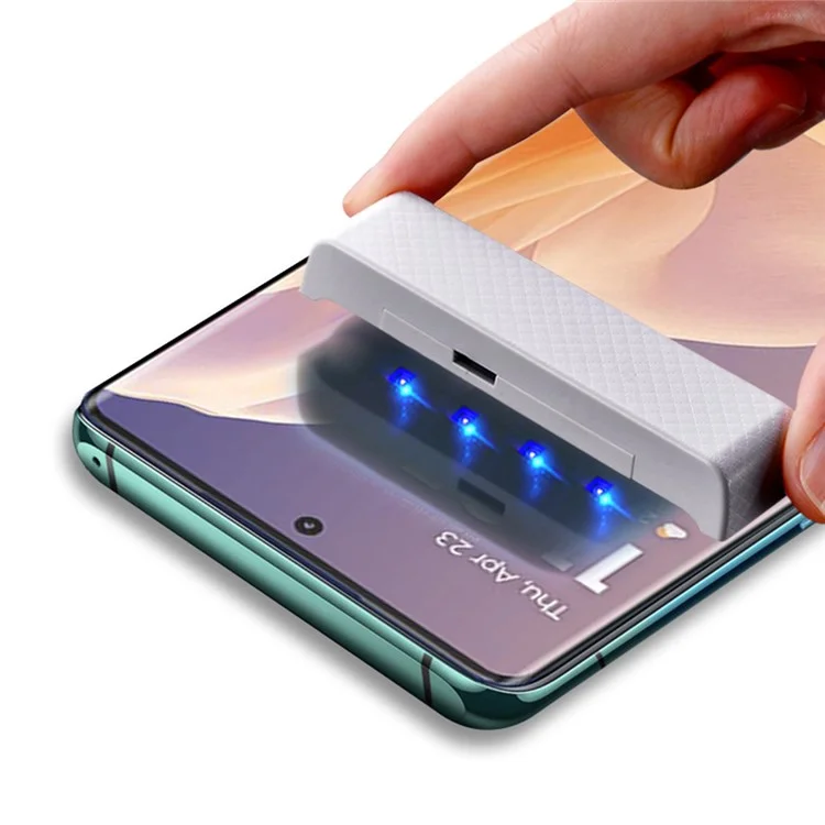 AMORUS Para Motorola Moto G85 5G Protector de Pantalla de Vidrio Templado con Líquido UV