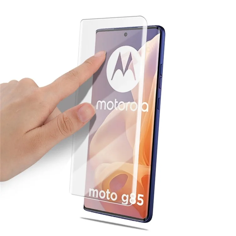 AMORUS Para Motorola Moto G85 5G Protector de Pantalla de Vidrio Templado con Líquido UV