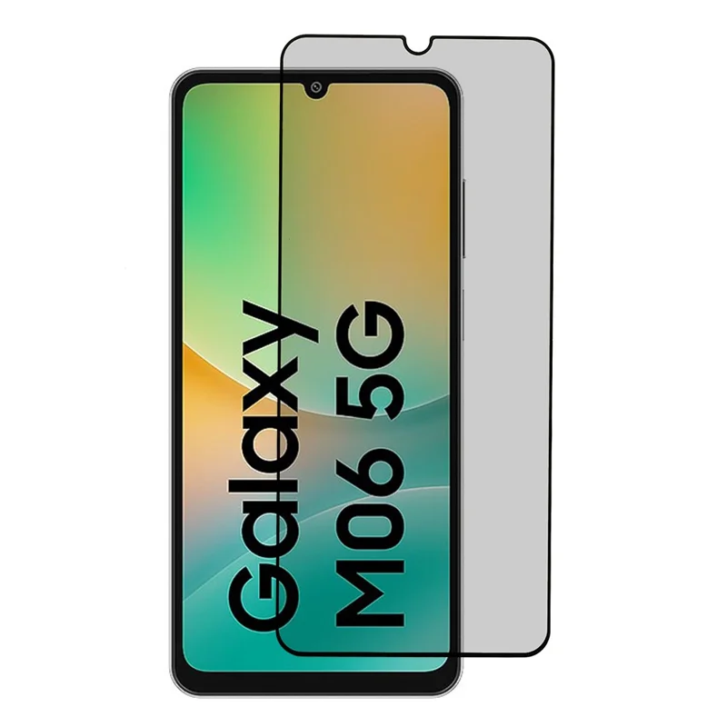 For Samsung Galaxy M06 5G Tempered Glass Film Anti-Peep Privacy Protection Screen Protector Full Glue
