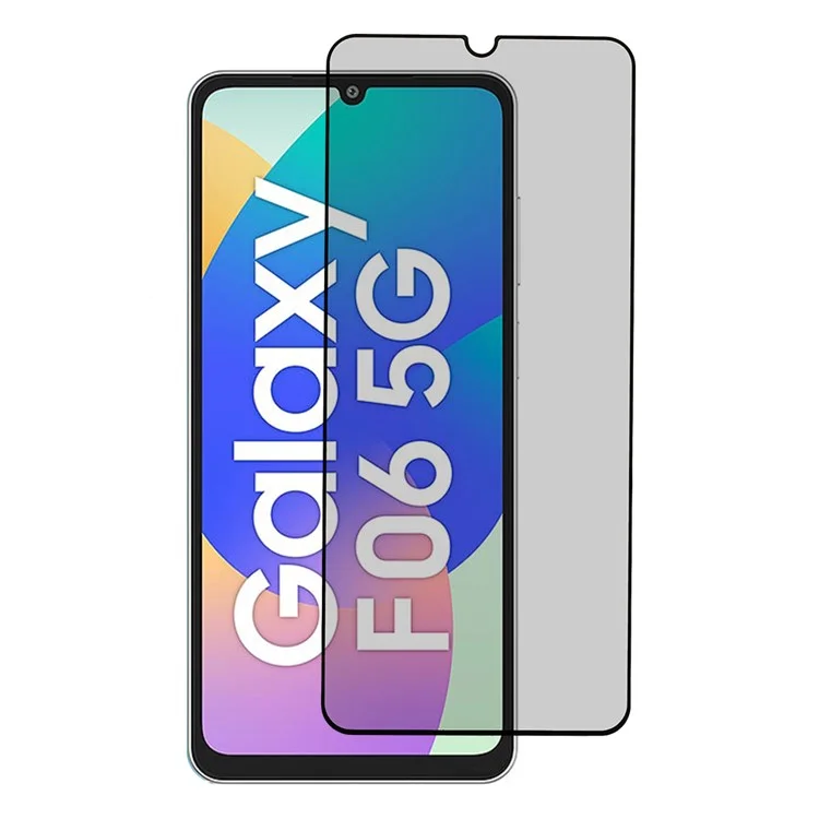 For Samsung Galaxy F06 5G Tempered Glass Film Anti-Peep Privacy Protection Screen Protector Full Glue