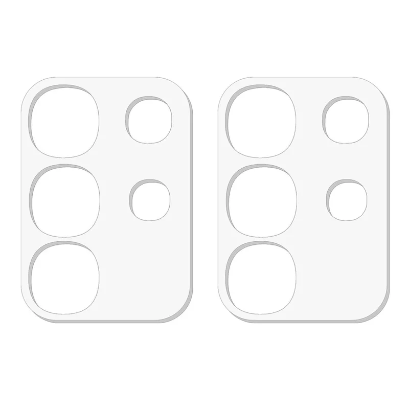 2Pcs For vivo Y29 4G / T4x 5G / Y300t 5G / iQOO Z10x 5G Camera Lens Protector 3D Arc Edge Anti-Scratch Tempered Glass Lens Film