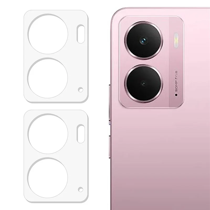 2Pcs For Realme P3 5G Camera Lens Protector 3D Arc Edge Anti-Scratch Tempered Glass Lens Film
