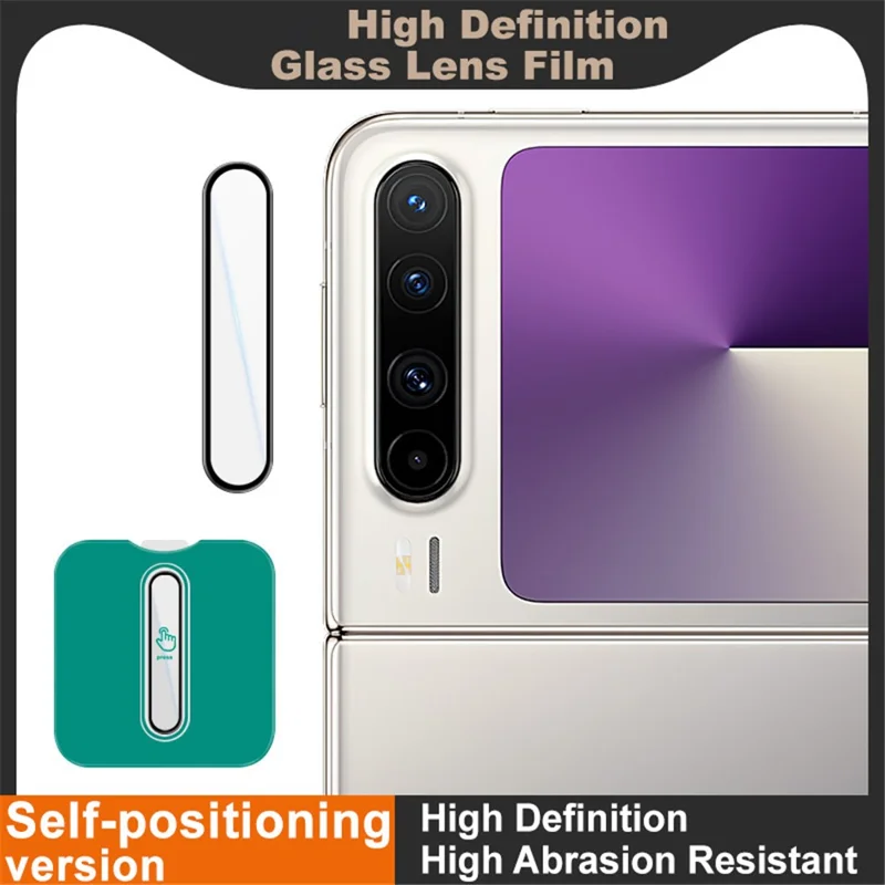 IMAK For Huawei Pura X Camera Lens Protector Tempered Glass Lens Film with Self Positioning Frame