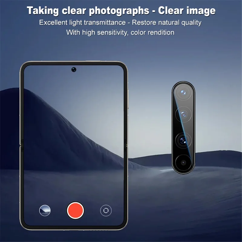 IMAK For Huawei Pura X Camera Lens Protector Tempered Glass Lens Film with Self Positioning Frame