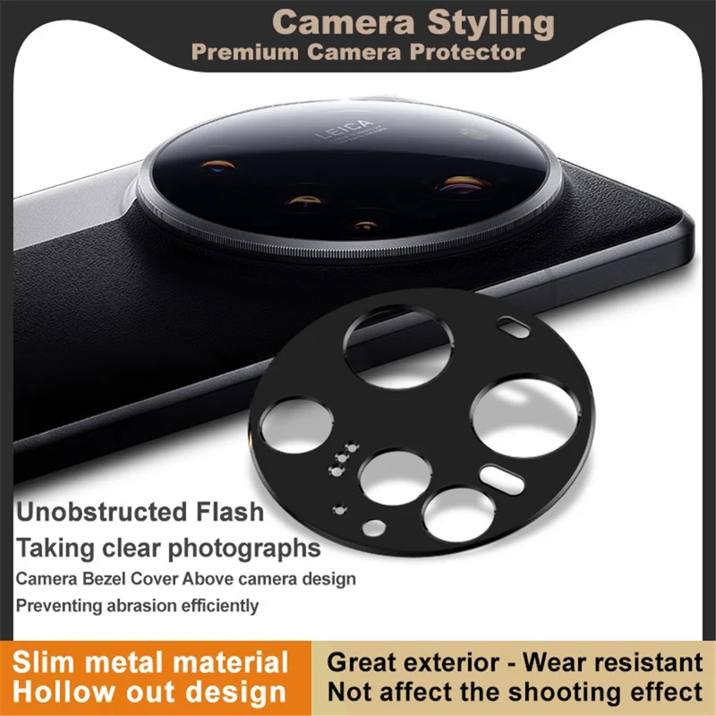 IMAK voor Xiaomi 15 Ultra Metalen Cameraobjectiefbeschermer Lensbeschermer