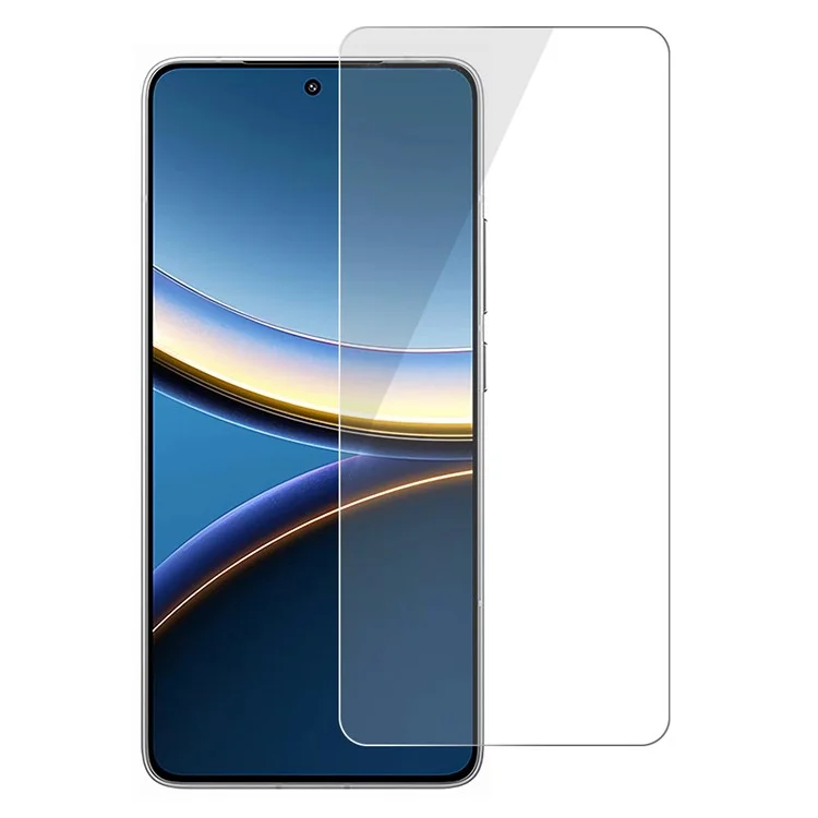 Para Xiaomi Poco F7 Pro 5G Protector de pantalla 0,3 mm Borde curvo Película de vidrio templado ultra clara