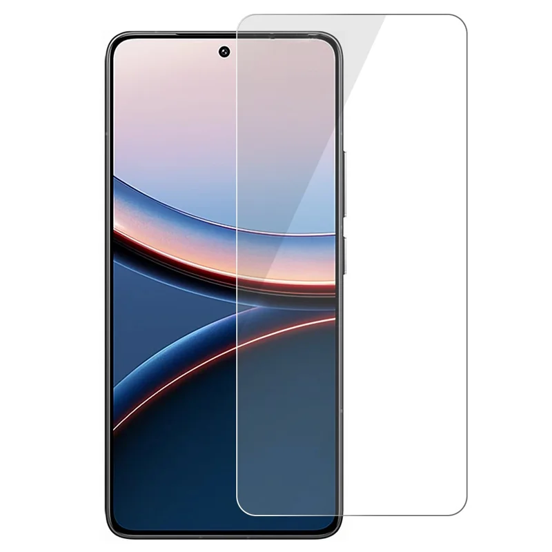 Skærmprotector til Xiaomi Poco F7 Pro 5G / F7 Ultra 5G / Redmi K80 Pro 5G / K80 5G, 0,3 mm, afrundet kant, ultra-klar, forstærket glasfilm