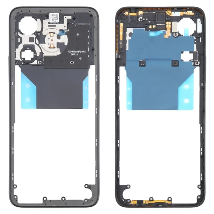 Per Xiaomi Redmi Note 13R 5G OEM Piastra Centrale Cornice Ricambio (Senza Logo) - Nero