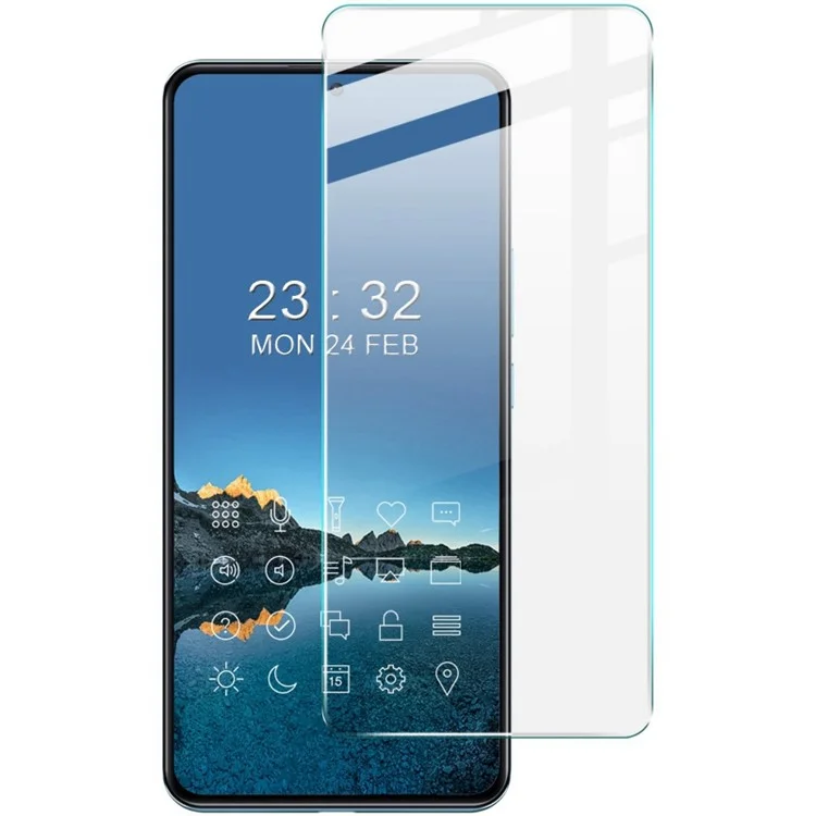 Para Xiaomi 12T 5G / Redmi K50 Ultra 5G / 12T Pro 5G 0,3 mm Protetor de Tela Arcado Borda Protetora de Vidro Temperado Transparente à Prova de Estilhaços
