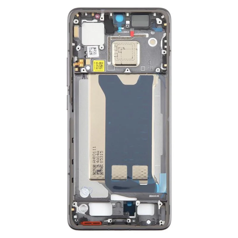 For Xiaomi Redmi K80 5G Middle Plate Frame (A-Side) Repair Part (Without Logo) - Black