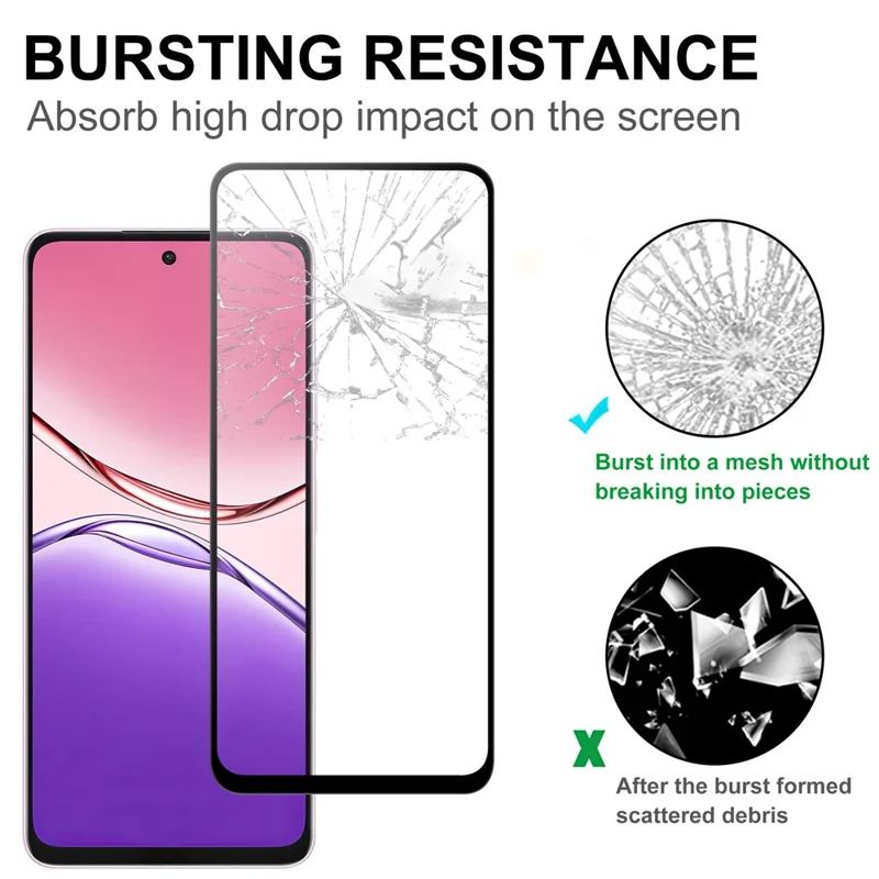 For Oppo A5 Pro 4G (Global) / 5G (Global) / A5 Energy 5G (China) AGC Tempered Glass with Black Edge Full Glue Full Coverage Screen Protector