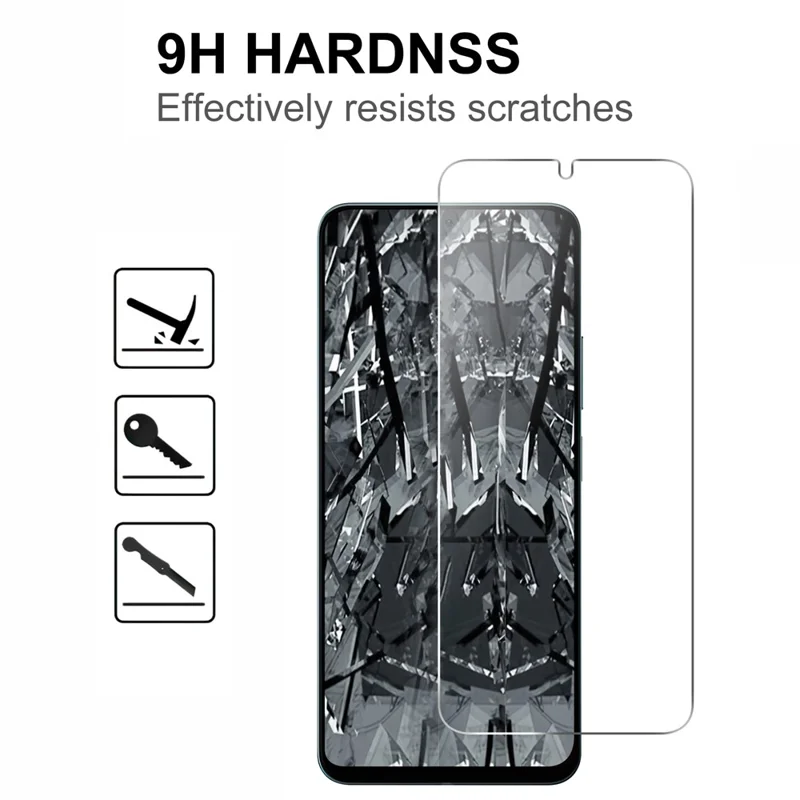 HD skærmprotector i tempersglasfilm til Xiaomi Poco M7 5G med 2,5D