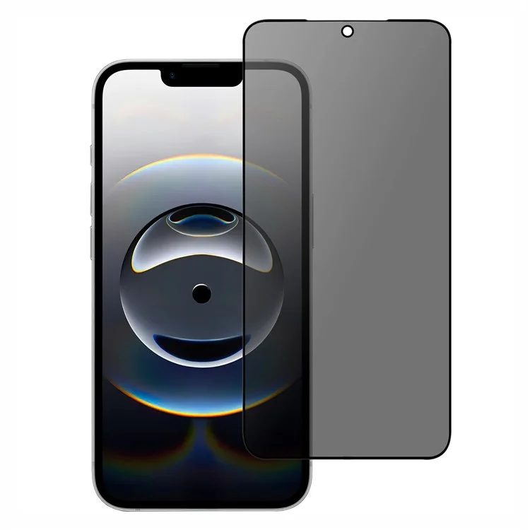 For iPhone 16e Tempered Glass Screen Protector 2.5D Arc Edge Anti-Spy Film