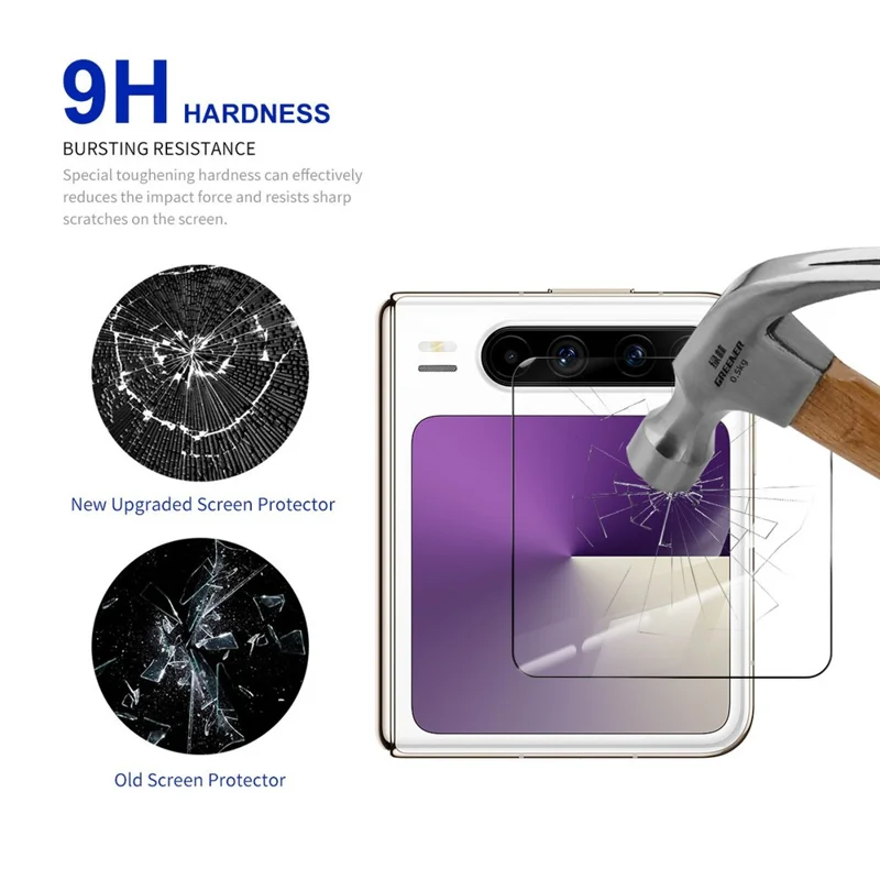 RURIHAI For Huawei Pura X Screen Protector Secondary Hardening High Aluminium-Silicon Glass Film